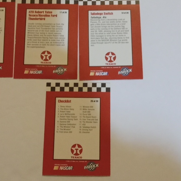 Davey Allison Nascar Driver Collectible Trading Cards Set 21 - Picture 10 of 10